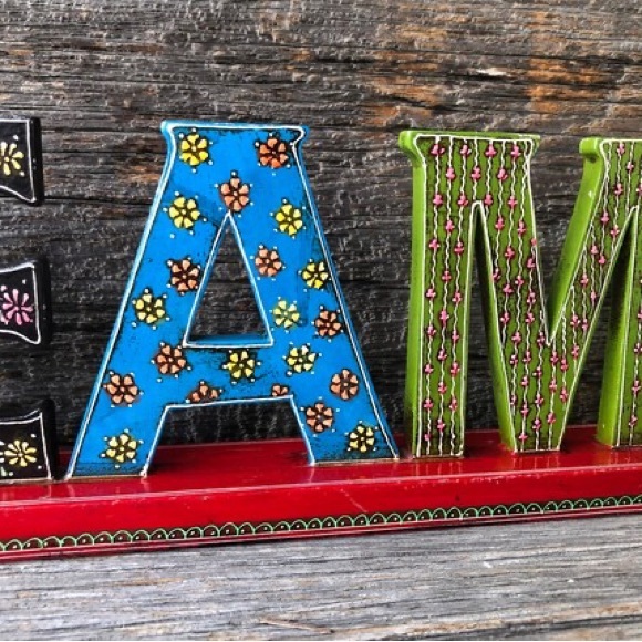 Boho bedroom decor DREAM word sign Bohemian hippy studio decoration shelf sitter - Picture 7 of 11